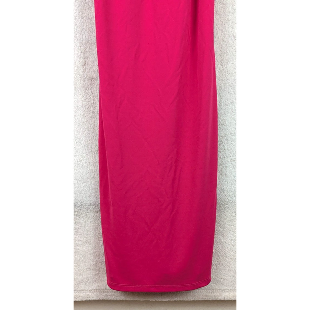 New Zara sz S Slip Dress pink midi sweetheart stretchy sleeveless tank 1093 - Picture 3 of 6